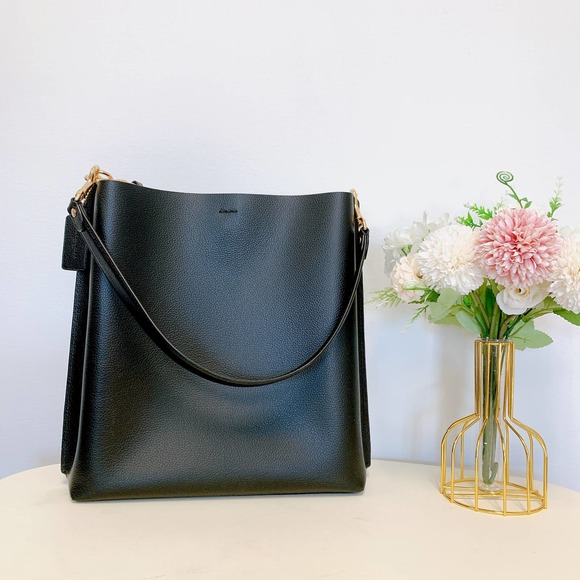 Coach CA214 Mollie Bucket Bag IN Black - Picture 2 of 8